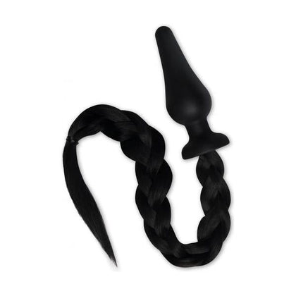 Mystique Silicone Pony Tail Plug - Model 4B- SERENITY - Unisex Tail & Claws Sensory Play Plug - Black