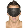 Strict Leather Upper Face Mask - Sensory Deprivation Bondage Accessory - Model S-M - Unisex - Enhanced Arousal and Sensitivity - Black