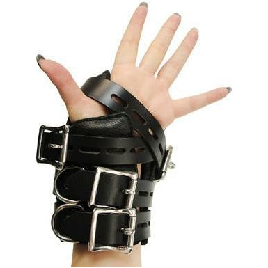 Strict Leather Four Buckle Suspension Cuffs - Ultimate Security and Comfort for Serious Suspension Bondage Enthusiasts - Model SL-SC-001 - Unisex - Wrists - Black - Adult Naughty Store