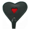 Strict Leather Heart Tip Crop Black with Red Detail - Versatile BDSM Riding Crop for Enhanced Sensations - Adult Naughty Store