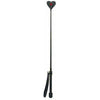 Strict Leather Heart Tip Crop Black with Red Detail - Versatile BDSM Riding Crop for Enhanced Sensations - Adult Naughty Store