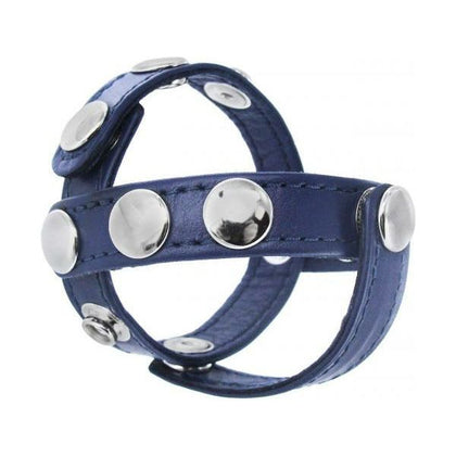 Strict Leather Blue Cock and Ball Harness - Model SL-CBH001 - Male - Enhances Pleasure and Control