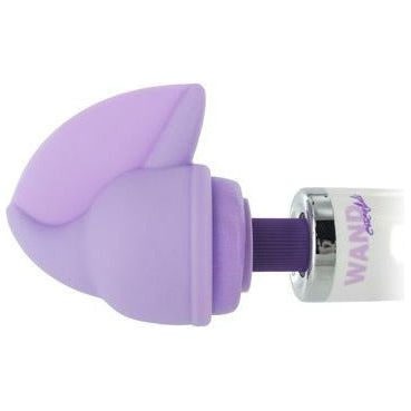 Wand Essentials Flutter Tip Silicone Wand Attachment - Model FTSWA-001 - Female Clitoral Stimulation - Purple - Adult Naughty Store