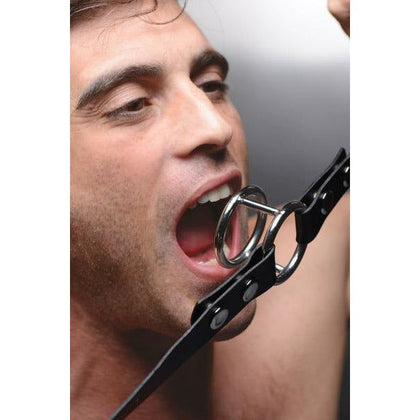 Strict Leather Deep Throat Gag - Intense Oral Sensation for Dominant Partners - Model STLG-001 - Unisex - Throat Stimulation - Black