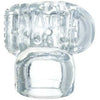 Wand Essentials Vibra Cup Head Attachment - Powerful Vibrating Stroker for Men, Enhances Pleasure, Clear