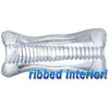 Palm-Tec DX Vol 17 Clear Ergonomic Ribbed Stroker for Men - Ultimate Solo Pleasure - 5.88