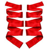 Scarlet Pleasure Satin Sash Set - Luxurious Bondage Restraints for Couples - Model RS-200 - Unisex - Sensual Play and Blindfold - Red
