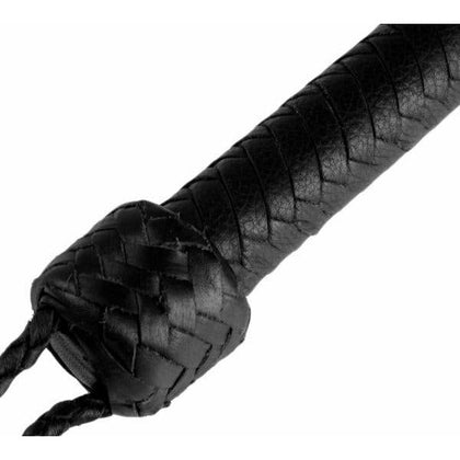 Strict Leather 5 Foot Bullwhip - Premium BDSM Whip for Intense Sensations - Model SLBW-5 - Unisex - Exquisite Black Leather - Perfect for Impact Play