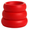 Superior Pleasure 3 Piece Silicone C Ring Set - Red, Enhance Your Intimate Experience with Confidence and Style