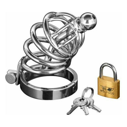 Asylum 4 Ring Chastity Cage Urethral Plug S-M

Introducing the Exquisite Stainless Steel Asylum 4 Ring Chastity Cage Urethral Plug S-M - A Perfect Blend of Elegance and Control for Him