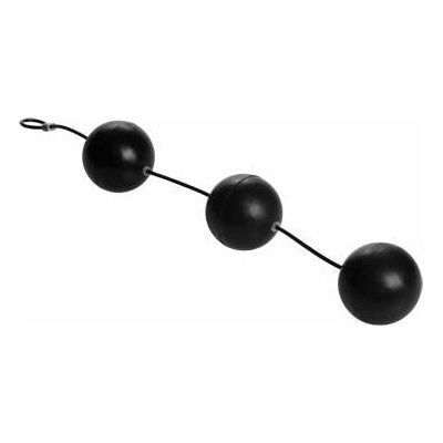 XXL Triple Silicone Beads - The Ultimate Pleasure Experience for All Genders - Model XYZ - Black - Adult Naughty Store