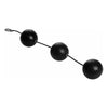 XXL Triple Silicone Beads - The Ultimate Pleasure Experience for All Genders - Model XYZ - Black - Adult Naughty Store