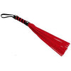 Introducing the Sensual Suede Flogger - Model S15R: A Luxurious Red Pleasure Enhancer - Adult Naughty Store