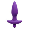 Aria Vibrating Silicone Anal Plug Medium Purple - Adult Naughty Store