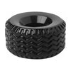 Introducing the Tread Ultimate Tire Cock Ring Black: A Durable and Sensational Pleasure Enhancer for Men - Adult Naughty Store