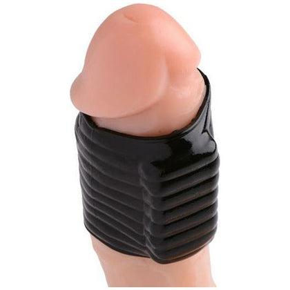 Introducing the SensaVibe Pleasure Pro Vibrating Jack Off Sleeve - Model SV-2000 - for Men - Unleash Ultimate Ecstasy - Black