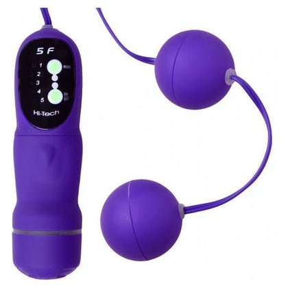 5 Function Purple Vibrating Pleasure Beads - The Ultimate Intimate Pleasure Experience for All Genders, Designed for Anal Stimulation - Model 5VPB-001 - Adult Naughty Store