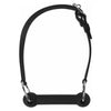 Ed Lockable Silicone Horse Bit Gag - Premium BDSM Mouth Gag for Extended Wear - Model: HL-2021 - Unisex - Intense Pleasure - Black - Adult Naughty Store