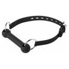 Ed Lockable Silicone Horse Bit Gag - Premium BDSM Mouth Gag for Extended Wear - Model: HL-2021 - Unisex - Intense Pleasure - Black - Adult Naughty Store