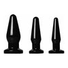 Introducing the SensaFirm™ Black Anal Plug Small - Model SP-200X: Unisex Pleasure in Elegant Ebony - Adult Naughty Store