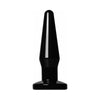 Introducing the SensaFirm™ Black Anal Plug Small - Model SP-200X: Unisex Pleasure in Elegant Ebony - Adult Naughty Store