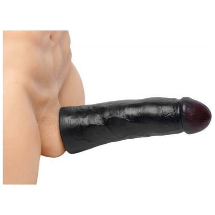 Lebrawn Extra Large Penis Extender Sleeve - Ultimate Length and Girth Enhancer for Men - Model XE-500 - Unleash Your Inner MVP with Unparalleled Pleasure - Black