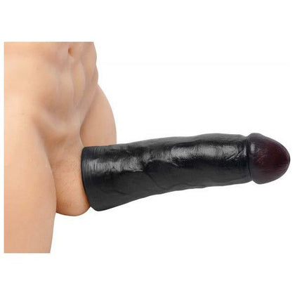 Lebrawn Extra Large Penis Extender Sleeve - Ultimate Length and Girth Enhancer for Men - Model XE-500 - Unleash Your Inner MVP with Unparalleled Pleasure - Black - Adult Naughty Store