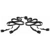 Introducing the Luxe Pleasure Co. Beginner Fleece Bed Restraints Kit - Model X1: Unleash Your Desires with This Sensational Bondage Experience for All Genders - Wrist and Ankle Restraints for Ultimate Pleasure - Black