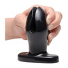 Introducing the SensaPlugs Ass Anchor Flared Anal Plug Black - Model 9001B: Unleash Your Deepest Desires with this Intense and Flexible Pleasure Device - Adult Naughty Store