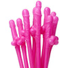 Introducing the Playful Pleasures Penis Sipping Straws 10 Pack - Pink (Model PS-10P)