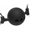 Hinder Breathable Silicone Ball Gag With Nipple Clamps - Sensual Submission for All Genders - Pleasure Enhancer in Black - Adult Naughty Store