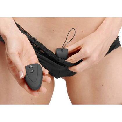 Seductive Pleasure: Burlesque 10 Mode Vibrating Panties - Model BVP-10F - Women's Intimate Wear - Clitoral Stimulation - Size 24-36 inches - Adult Naughty Store