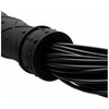 Introducing the Sensual Pleasures Punish Me Silicone Flogger Black - Model SP-1234 - For Him or Her - Exquisite Sensations for BDSM Play - Black