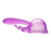 Wand Essentials Purple Dual Stimulation Rabbit Wand Attachment - Model XJ-5000 - For Women - Vaginal Penetration and Clitoral Stimulation - Adult Naughty Store