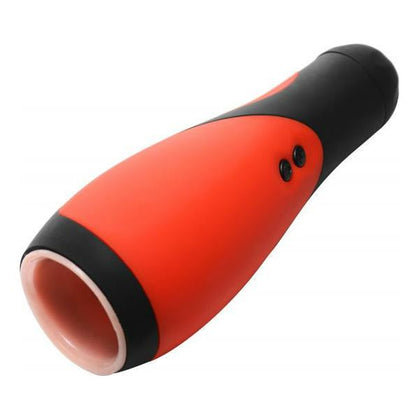 Introducing the SensaPleasure Vibra Head Bionic Auto Stroker - The Ultimate Male Pleasure Experience in Red