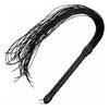 Luxure Leather Cord Flogger - Model LCF-200 - Unisex - Intense Stimulation - Black - Adult Naughty Store