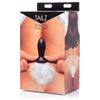 Tailz Bunny Tail Anal Plug Black - Premium Furry Pleasure for All Genders and Intense Backdoor Stimulation