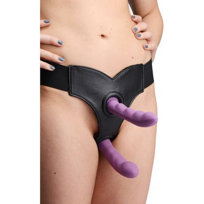 Strap U Crave Double Penetration Strap On Harness - Versatile DP Pleasure for All Genders, Black