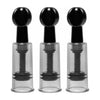 Fusion Triple Suckers: Advanced Pleasure Enhancing Suction Device for All Genders - Model XYZ123 - Intensify Sensations and Increase Blood Flow - Black - Adult Naughty Store