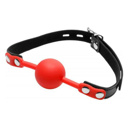 Silicone Comfort Ball Gag Red - Sensual Pleasure Enhancer for All Genders