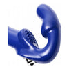 Introducing the Revolver II Vibrating Strapless Strap On Dildo - Model R2-101: The Ultimate Pleasure Experience for Couples - Blue - Adult Naughty Store