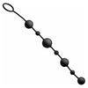 Linger Graduated Silicone Anal Beads - Model X9: Ultimate Pleasure for All Genders, Exquisite Anal Stimulation, Luxurious Black