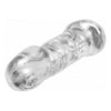 Introducing the SensaMaxx Pro X6 Girth Enhancing Penetration Device and Stroker Sleeve for Men - Ultimate Pleasure in Clear - Adult Naughty Store