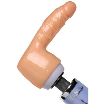 Wand Essentials X1B Penis Wand Attachment - Realistic Dildo Delight for Male Penetration - Beige - Adult Naughty Store