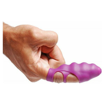 Introducing the SensaTouch™ Finger Bang-her Vibe - Model FBP-1: The Ultimate Pleasure Amplifier for Her in Sultry Purple - Adult Naughty Store