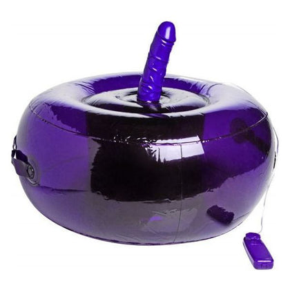 Purple Pleasure Inflatable Seat with Vibrating Dong - Model X123 - Unisex - Intense Pleasure - Purple