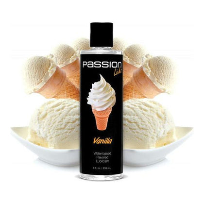 Passion Licks Vanilla Water Based Flavored Lubricant 8oz: The Ultimate Pleasure Enhancer for Oral Delights - Adult Naughty Store