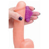 Introducing the Versa Tingler Cock Ring and Finger Vibe Clit Stim Purple - The Ultimate Pleasure Enhancer for Couples - Adult Naughty Store