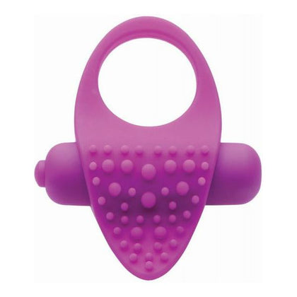 Introducing the Versa Tingler Cock Ring and Finger Vibe Clit Stim Purple - The Ultimate Pleasure Enhancer for Couples - Adult Naughty Store