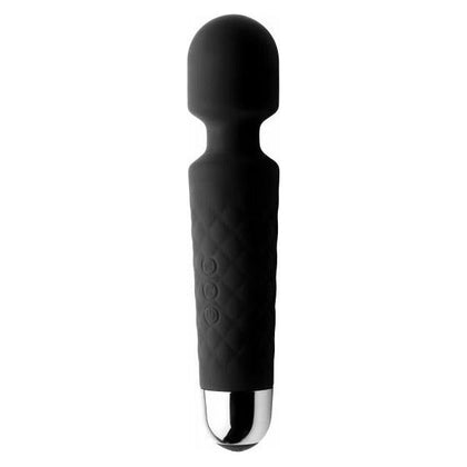 Deep Velvet 18X Silicone Massage Wand Black - The Ultimate Pleasure Companion for Intense Sensations